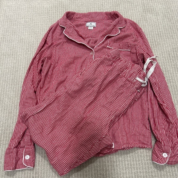 Women’s Petite Plume Red Gingham Pajama Set- Size Small - Picture 1 of 2